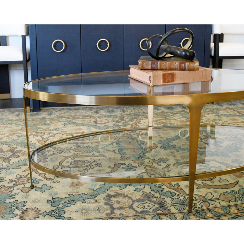WorldsAway Brando Oval Coffee Table | Perigold